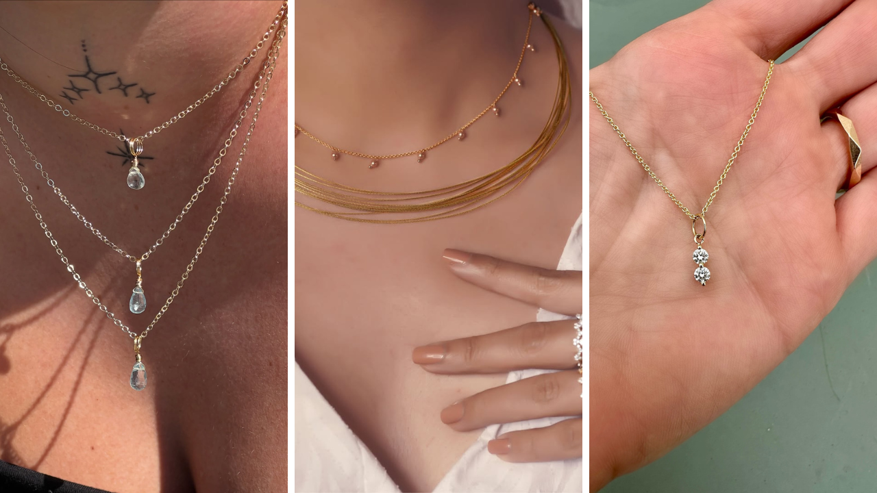 minimalist jewellry necklace